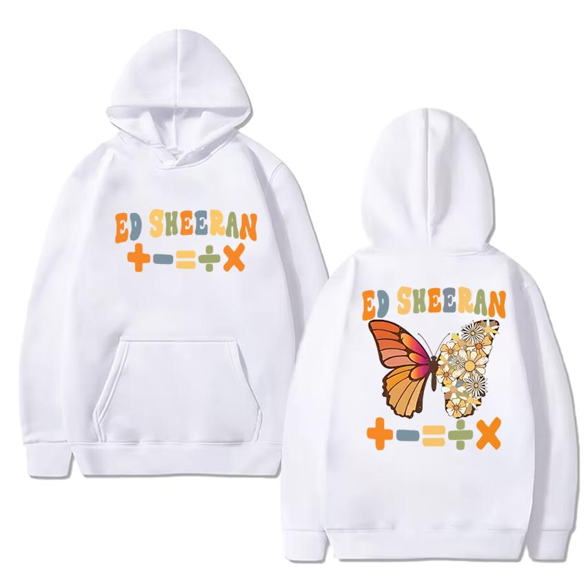 Ed Sheeran Europatournee 2025 – Doppelseitiger Print-Hoodie für Damen und Herren im Harajuku-Stil – Unisex-Baumwollpullover