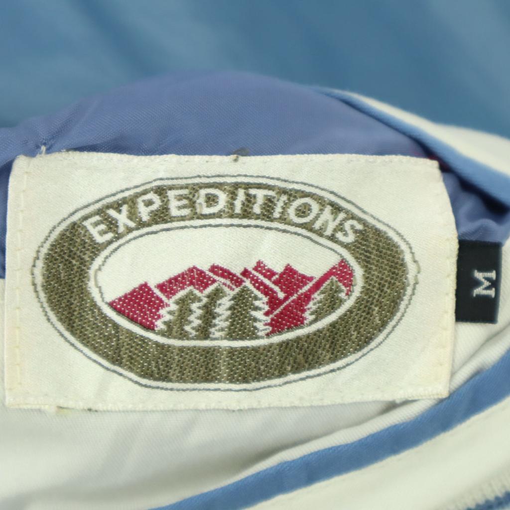 EXPEDITIONS 90s Old Long Sleeve Reversible White Zip Blouson M Light Blue Men's Used