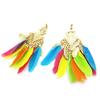 Les Trésors De Lily [M8049] - Boucles Créateur 'Cheyennes' doré multicolore