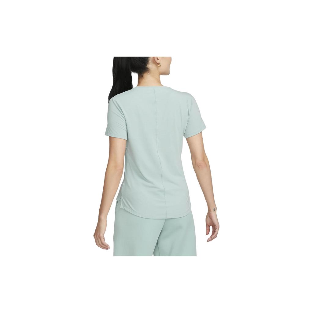 Nike Einfarbiges Rundhals Kurzarm T-Shirt Damen Tops Blau DD0619-309