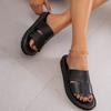 Mode Sommer Damen Hausschuhe Casaul Plateau Flats Sandalen Schuhe Weiblich Weiß Schwarz Strand Pantoletten Schuhe Indoor Outdoor Große Größe