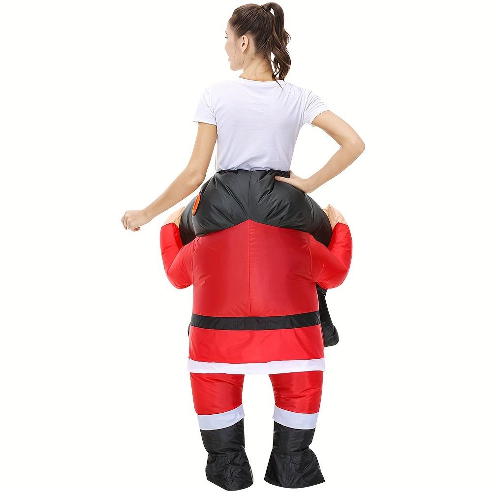 Christmas Costume, Party Set Christmas Eve Holiday Fun Character Riding Santa Inflatable Costume Figure Clothes