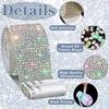 1/5/10Yards Self Adhesive Rhinestone Ribbon Bling Crystal Diamond Ribbon Roll Wrap Glittering Rhinestones Sticker for Decoration