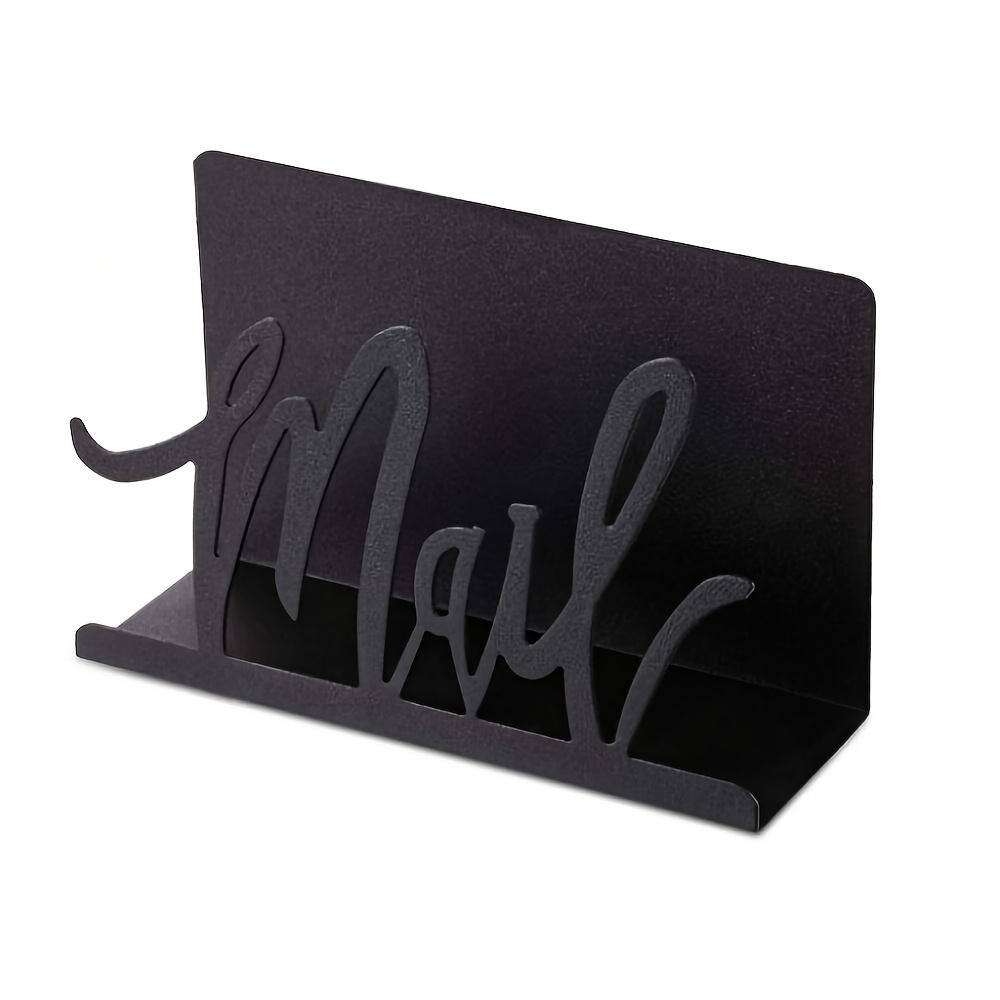 Desktop Letter Holder Metal Mail Letter Holder Letter Sorter Envelope Holder for Home Office School Bill Filling Paper Document