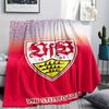 1 Stuk Stuttgart Voetbalclub Print Flanellen Deken Hoge Kwaliteit Warm Comfortabel Deksel voor Alle Seizoenen Perfect voor Cadeaus Woondecoratie