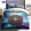 Custom Name,Germany Pattern Bedding Home Decoration Birthday Gift ( 1 Duvet Cover + 2 Pillowcase, Without Core),fan Merchandise.