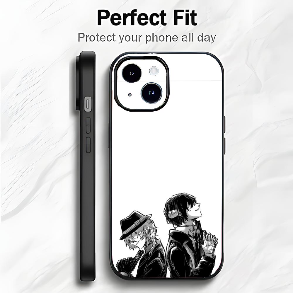 Cool Anime B-Bungo Stray Dogs Phone Case Phone Case Soft Packaging Lightweight For iPhone17 16 15 14 13ProMax