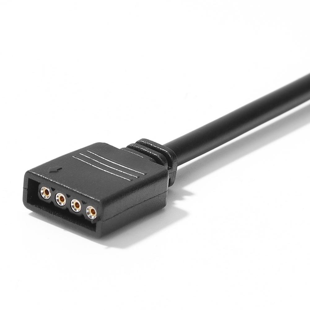 5V 3 Pin/12V 4 Pin 30cm Motherboard RGB LED Light Strip Adapter Conversion Cable