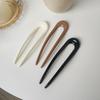 1Pc U-shaped Minimalist Hairpin Fashion Hair Sticks Women's Plastic Women Headwear Accessories