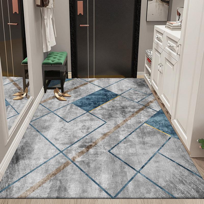 Nordic Style Floor Mat Door Mat Home Bedroom Living Room Bathroom Non-slip Absorbent Machine Washable Carpet Mat