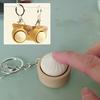 Knuspriges Tastatur-Fidget-Toy mit Knistergeräuschen zur Stressbewältigung – niedlicher, gedämpfter Brötchen-Schlüsselanhänger, tragbares Fidget-Toy zur Linderung von Angstzuständen und zur Förderung der Konzentration