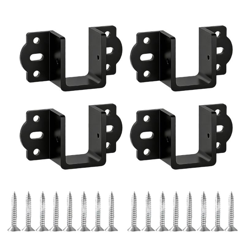 4lots Thicken Metal Bed Frame Support High Strengths Bed Rail Clamps for Secure Bed Board Connection