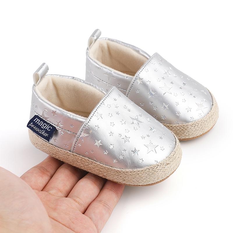 

Обувь для малышей. Детская повседневная обувь с принтом в стиле ретро и звезд. Нескользящая мягкая детская обувь. 2