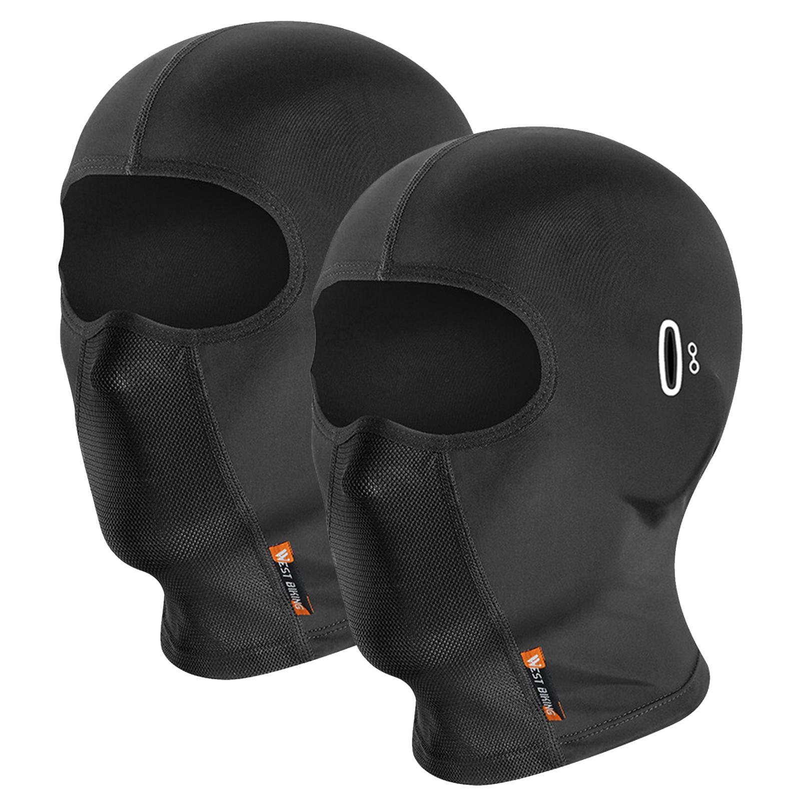 

2 шт. Мотоциклетные маски для лица для мужчин и женщин с отверстиями для очков или наушников, летний головной убор из ледяного шелка