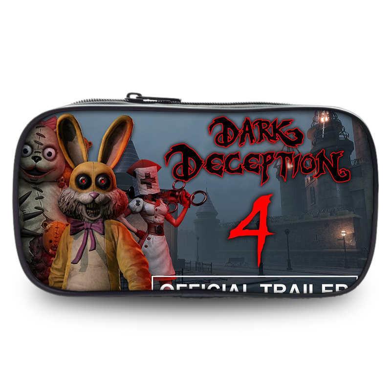 Spacious Dark Deception Pencil Case For Students In Durable Oxford Fabric