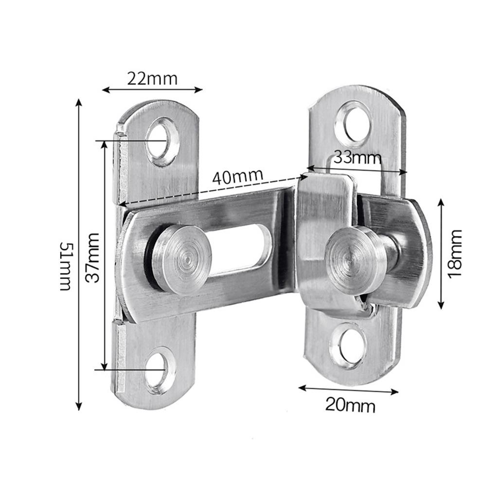 Stainless Steel Door Buckles Locks Heavy Duty Safety Door Lock for Bedroom Drawer Window