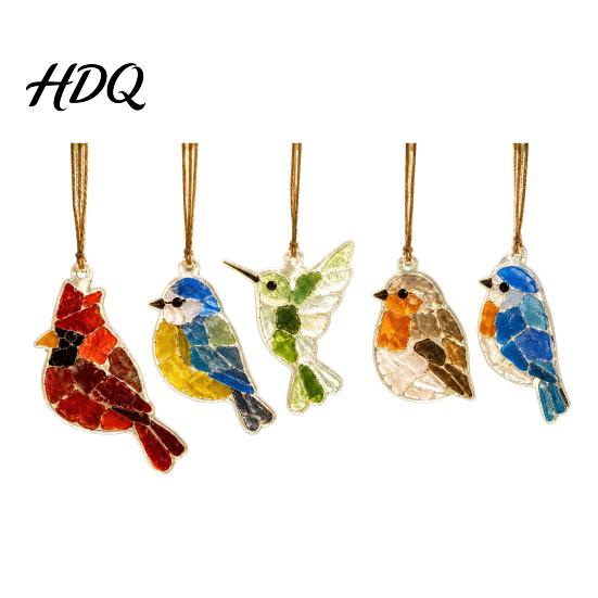 Holiday Window Decorations 5Pcs Acrylic Suncatcher Hangings Sea Glass Collage Kit