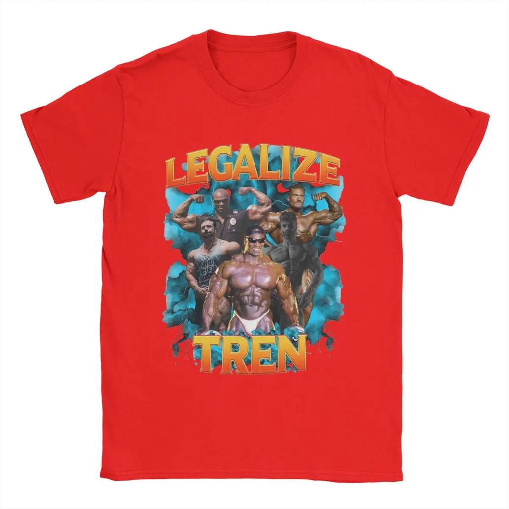 Ronnie Coleman Koszulki Męskie Koszulki Casualowe Krótki Rękaw Okrągły Dekolt T-Shirt 100% Bawełna Odzież Plus Size