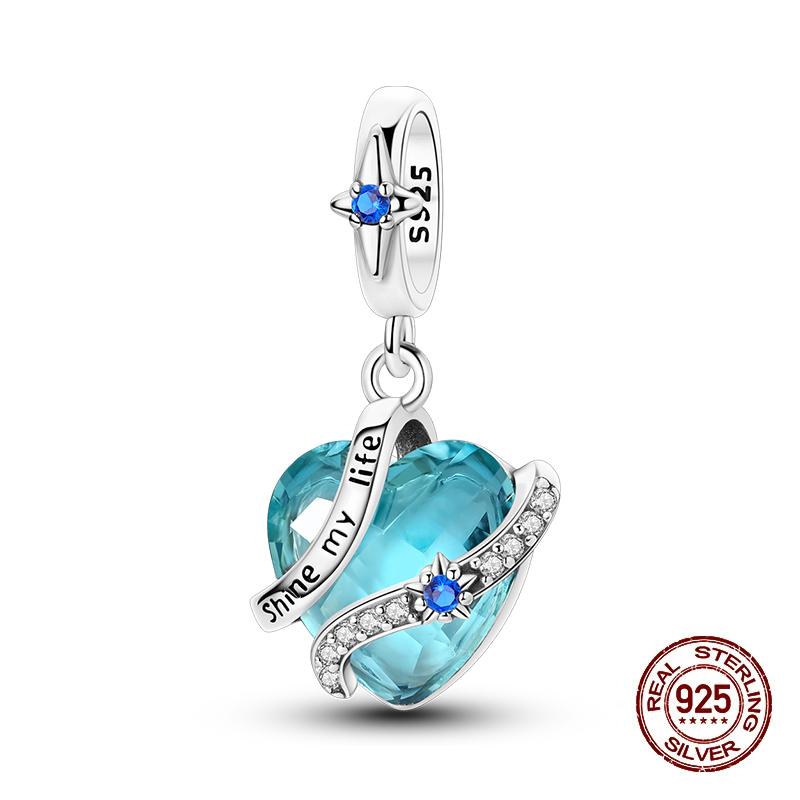 Authentic Copper Glowing Planet Zircon Floral Fairy Four Leaf Shamrock Charms Bead Fit Authentic Bracelets Diy Jewelry Gift