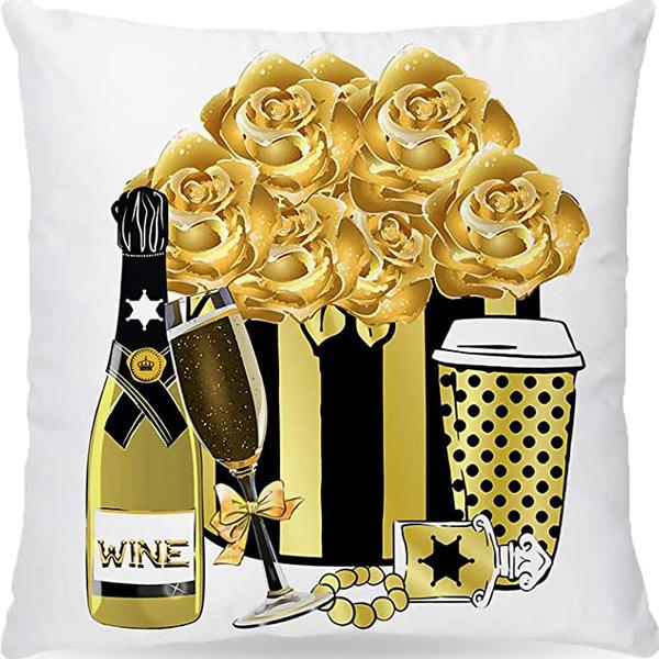 Perfume Bottle Pillow Cover Fashion Women'S Pet Home Sofa Car Ornament French Cushion Cover Premium Durable Quality