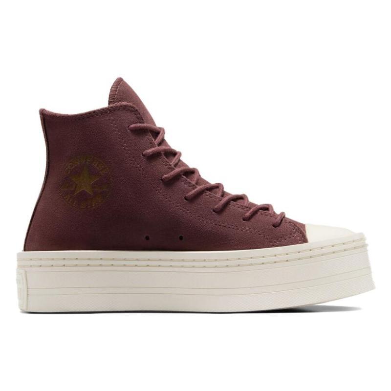 Converse Chuck Taylor All Star Suede Warm, Shock-Absorbing Abrasion Resistant High-Top Board Shoes Women's Earth Brown