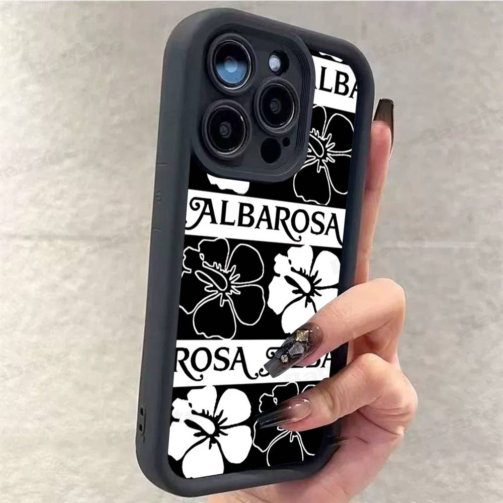 

Fashion A-ALBA R-ROSA Phone Case For IPhone 11 12 13 16 15 17 14 Pro Max Soft Funda Silicone Cover iPhone 16