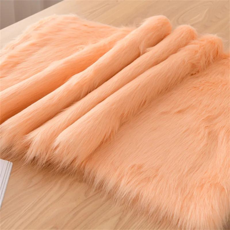 5cm Plush Thickened Fur Fabric By The Meter Coats Bags Clothes Sewing High-grade Imitation Fox Cloth Decorative Winter Plain Diy