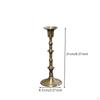 Candlestick Holder Vintage Taper Candle BrassColored Holders for Home Stylists,