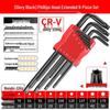Colored Hex Wrench and Screwdriver Set - 6-Point, Multifunctional Tool with Extended Keys
