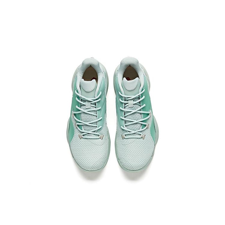 Anta Cushioning Slip Resistant Abrasion Resistant Low Top Basketball Shoes Men's Pea Green 112111609-6