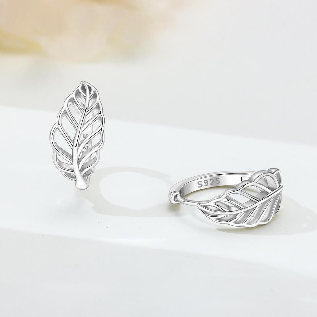 Orstarry S925 Silver Earrings Exquisite Plant Leaves Daisy Flower Earrings For Women Birthday Gift Silver Jewelry
