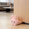 Door Stopper, 3D Printed, Pink Cat Design, with Three-dimensional Bunny Ear Structure, Featuring a Non-slip and Wear-resistant Texture