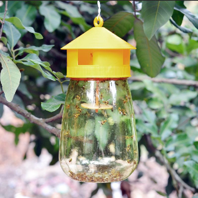 Upgraded Four-Hole Fruit and Melon Fly Trap Needle Bee Catcher
