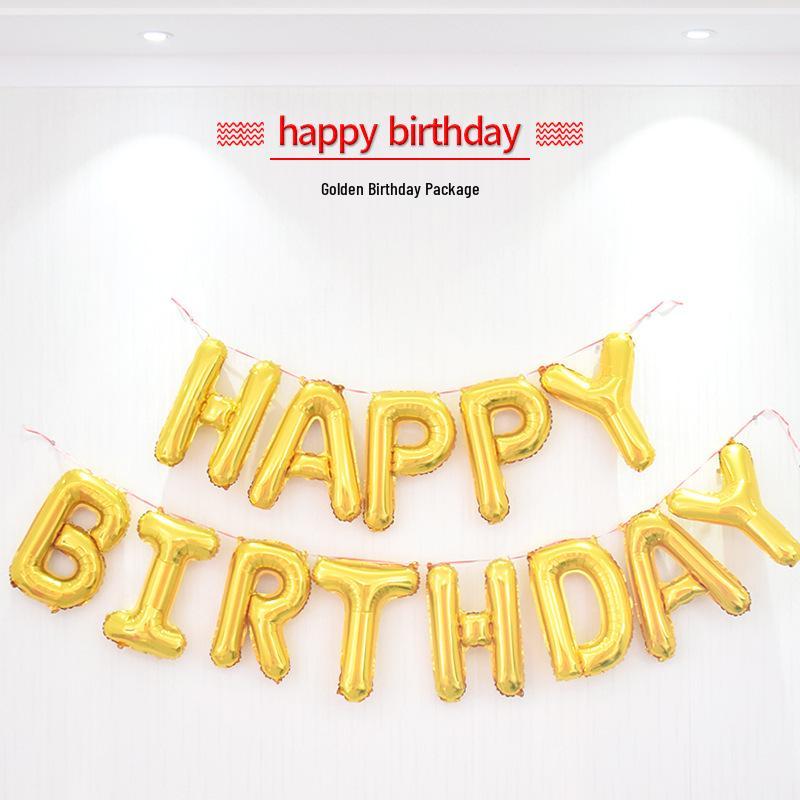 

Набор 16-дюймовых фольгированных шаров «С Днем рождения» - Украшение для вечеринки