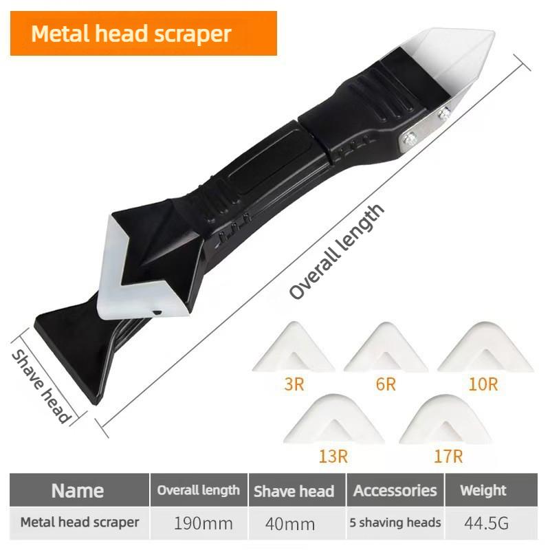 

5-in-1 Silicon Scraper Silicone Tool Smooth Grouting Kit Scraper Squeegee Clean Glass Windows Cleaning Tool Home Household Tools