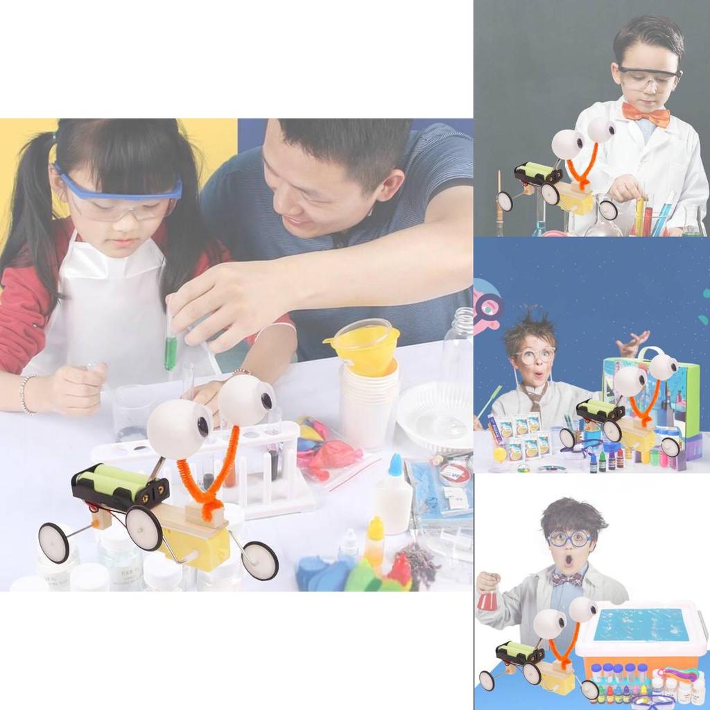 Science Experiment Diy Wooden Robot Toy For Kids Stem Educational Materials