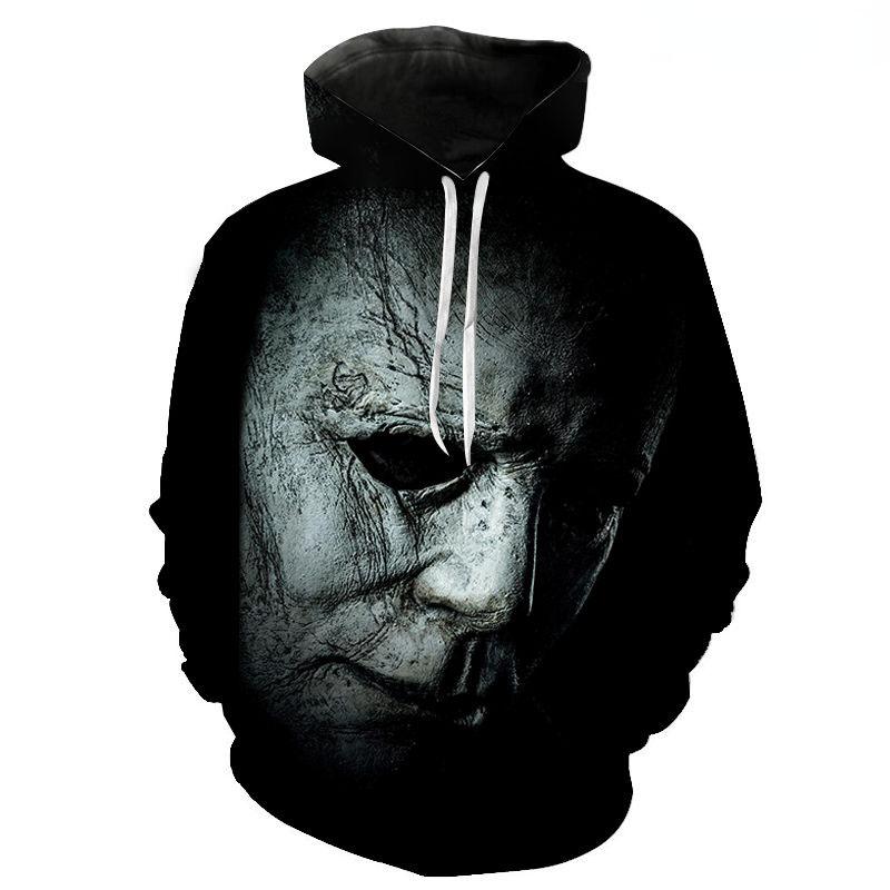 2026 Herbst Halloween Horror Michael Myers 3D-Druck Herren Damen Kinder Hoodies Harajuku Streetwear Kapuzen-Sweatshirts Pullover