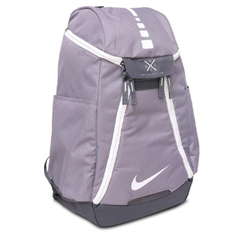 Nike Polyester Backpack Unisex Gray/Purple Casual DM0399-041
