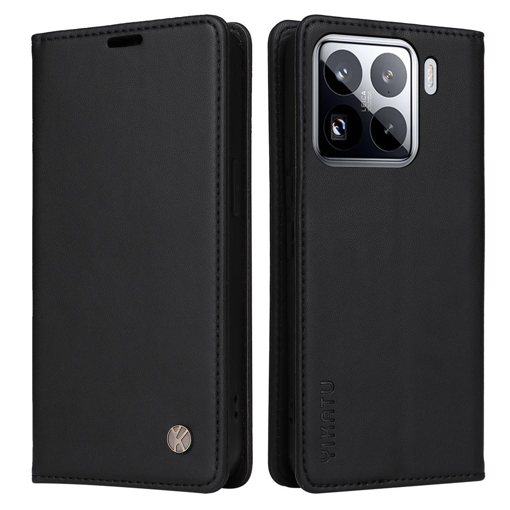 YIKATU YK-001 For Xiaomi 15 Pro Case Stand Leather Phone Cover Strong Magnetic Closure