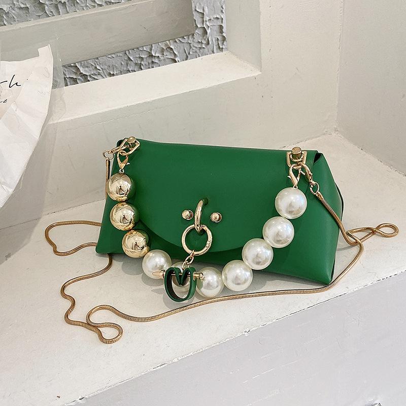 

Женская сумка Pearl, новая, простая и модная, нишевая, дизайн, ручная, квадратная сумка через плечо