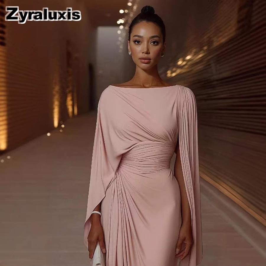 Summer Luxury Evening Gown, Solid Color Elegant Slim Fit Dress