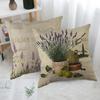 Home Decor Lavender Artistic Pattern Cushion Covers Pattern Cushion Cover Suitable For Sofa Bedroom Car Pillow Cover