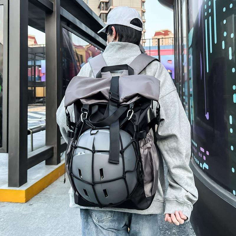 Backpack Men'S Functional Travel Sports Outdoor Riding Mountaineering Backpack Women'S Large Capacity Student Bag Bicycle