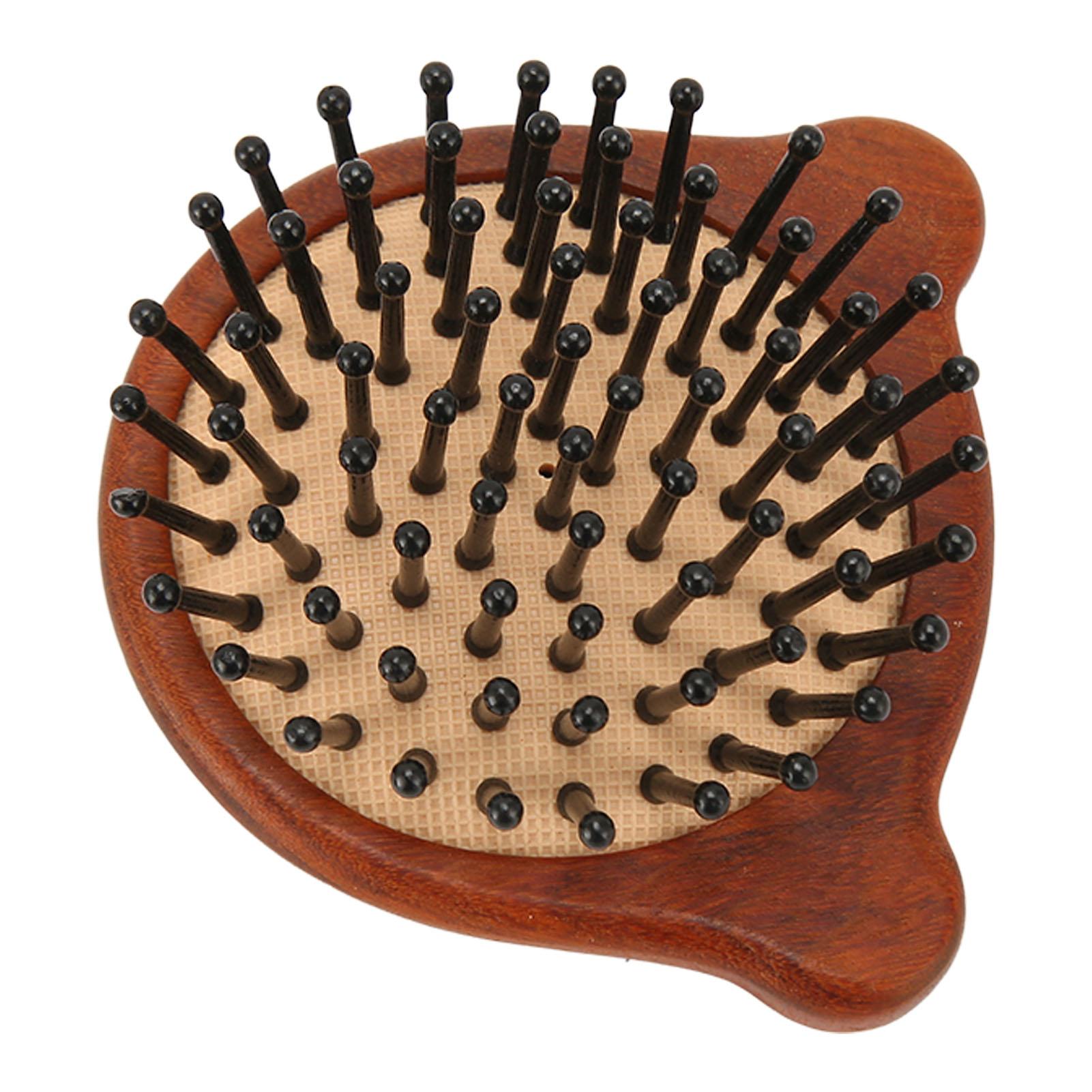 

Расческа с воздушной подушкой из сандалового дерева в форме милого медведя предотвращает ломкость волос, массажная расческа для волос Meridian