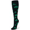Huayasx Sports Compression Socks Pressure Rhombic Stripes Ball Love Hearts Stars Leopard Arrow Elastic Stockings Outdoor Sports