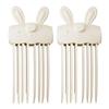 Easy Hair Styling Accessory 1/2Pcs Heated Volume Clip, Cordless Root Lifter Comb with 2 Fast Heating Volumizer Heat Settings, USB Rechargeable