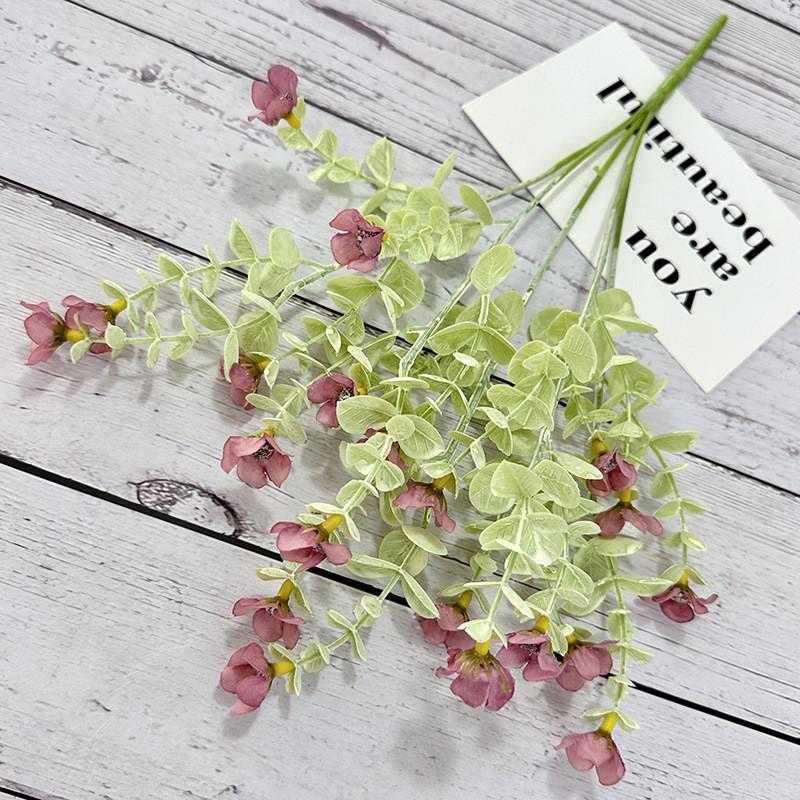 Dream Eucalyptus Blue Flower Bundle With Handmade Craft For Decoration Household