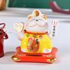 Solar Automatic Waving Lucky Cat Vivid and Lovely Home Desktop Ornament for Women Men Home Office Decor
