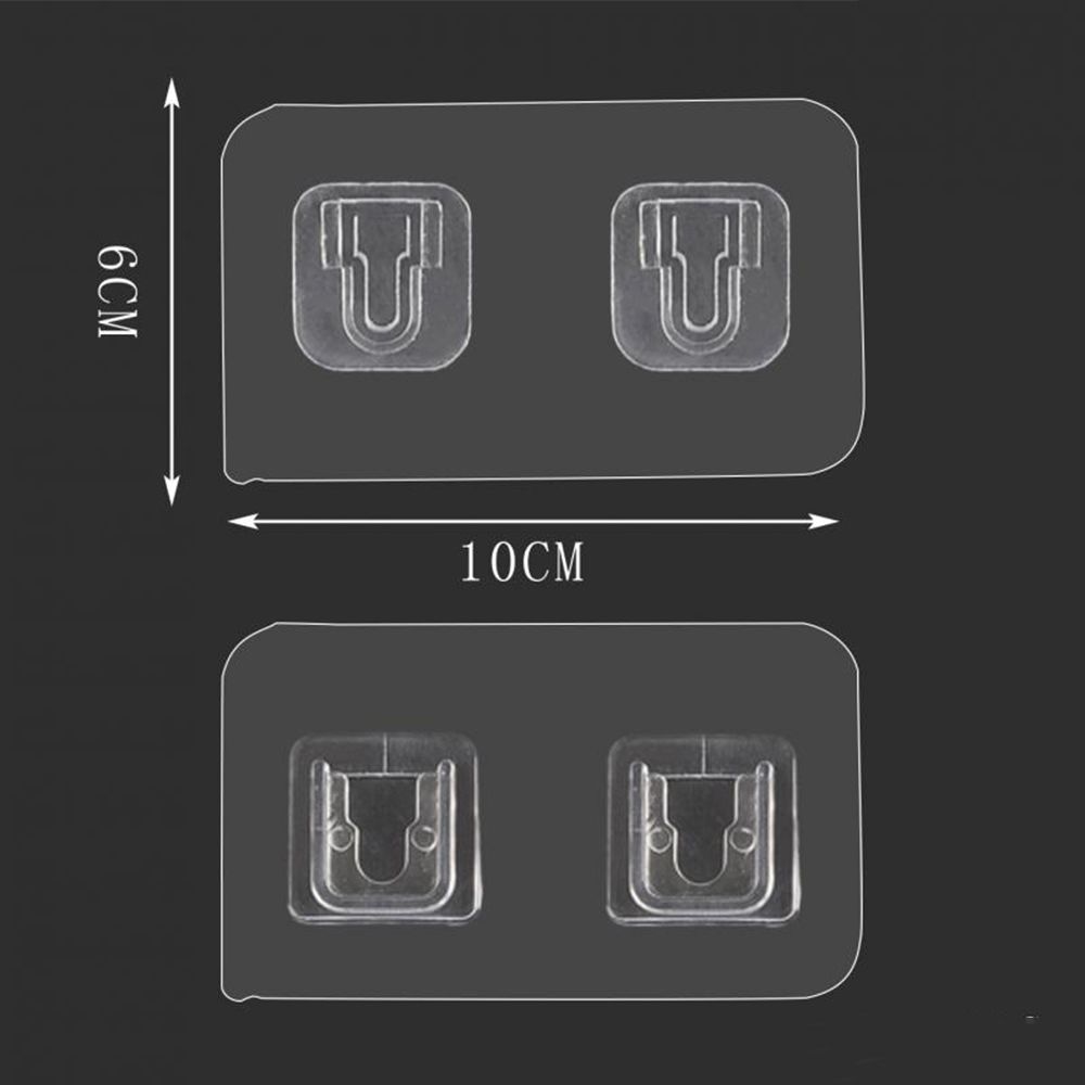 Seamless Storage Organizer Punch-free Plug Sticker Plug Fixer Transparent Socket Holder