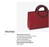 2024 Fashion Red Bridal Handbag - Women's Large Capacity Wedding Bag
